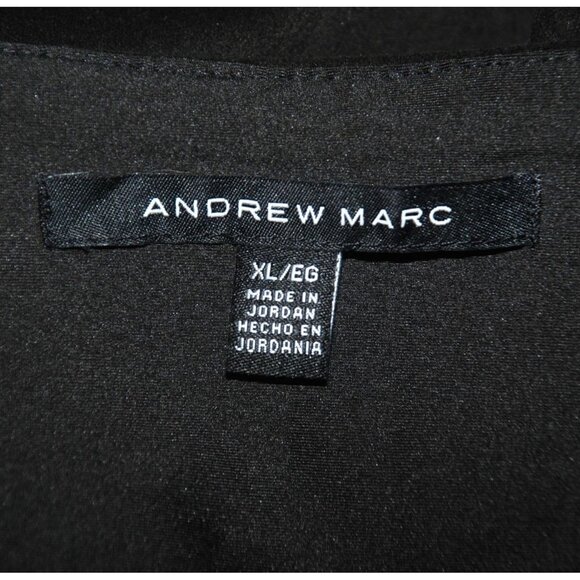 Andrew Marc Black Pull On Pants Size XL Leggings Stretch Waist Faux Suede - Picture 6 of 8